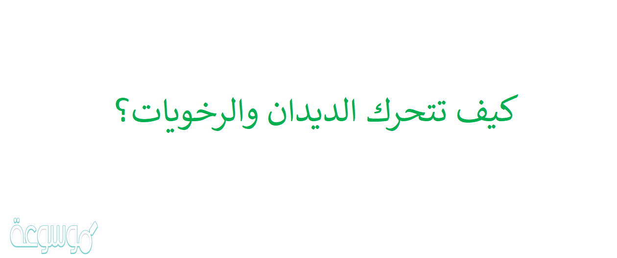 كيف تتحرك الديدان والرخويات؟