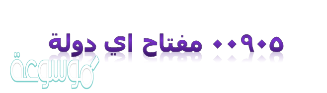 00905 مفتاح اي دولة