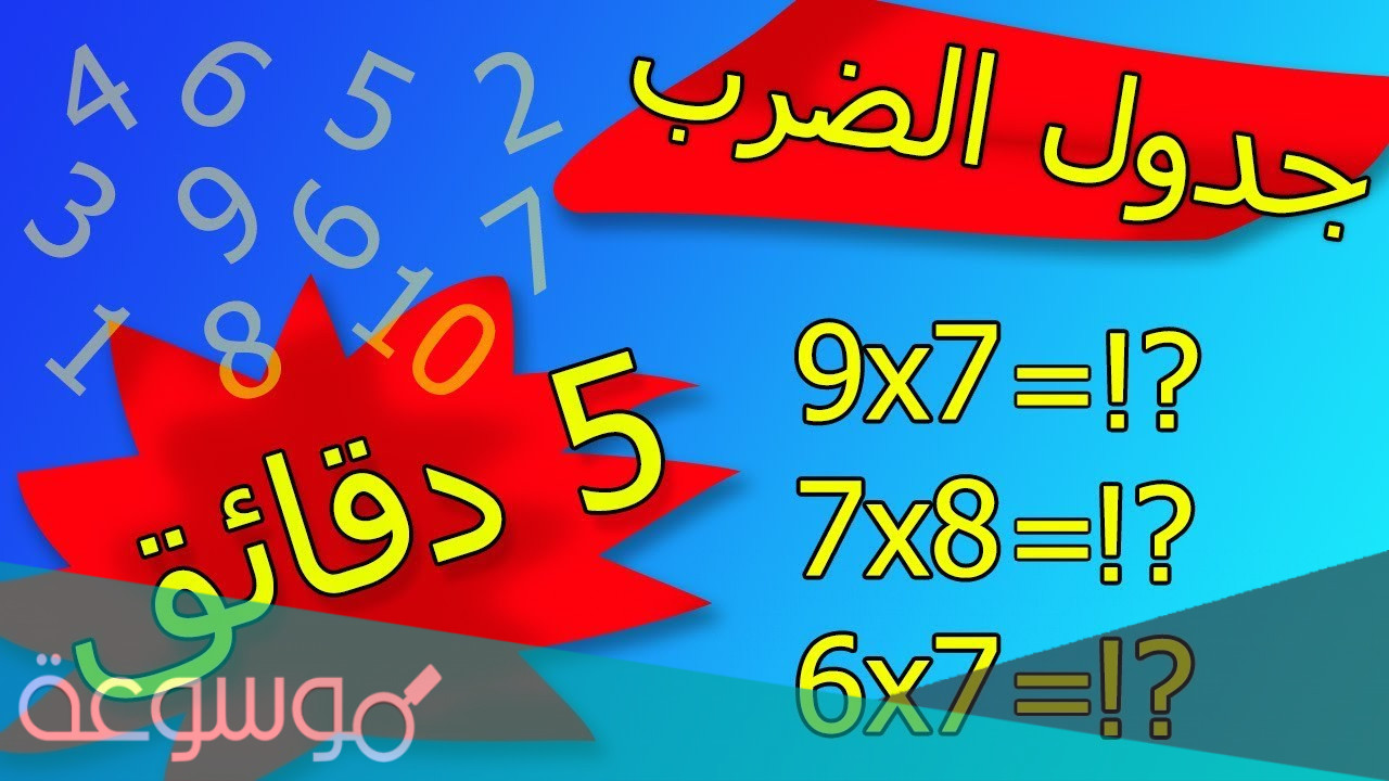 اسهل طريقة لحفظ جدول الضرب للأطفال